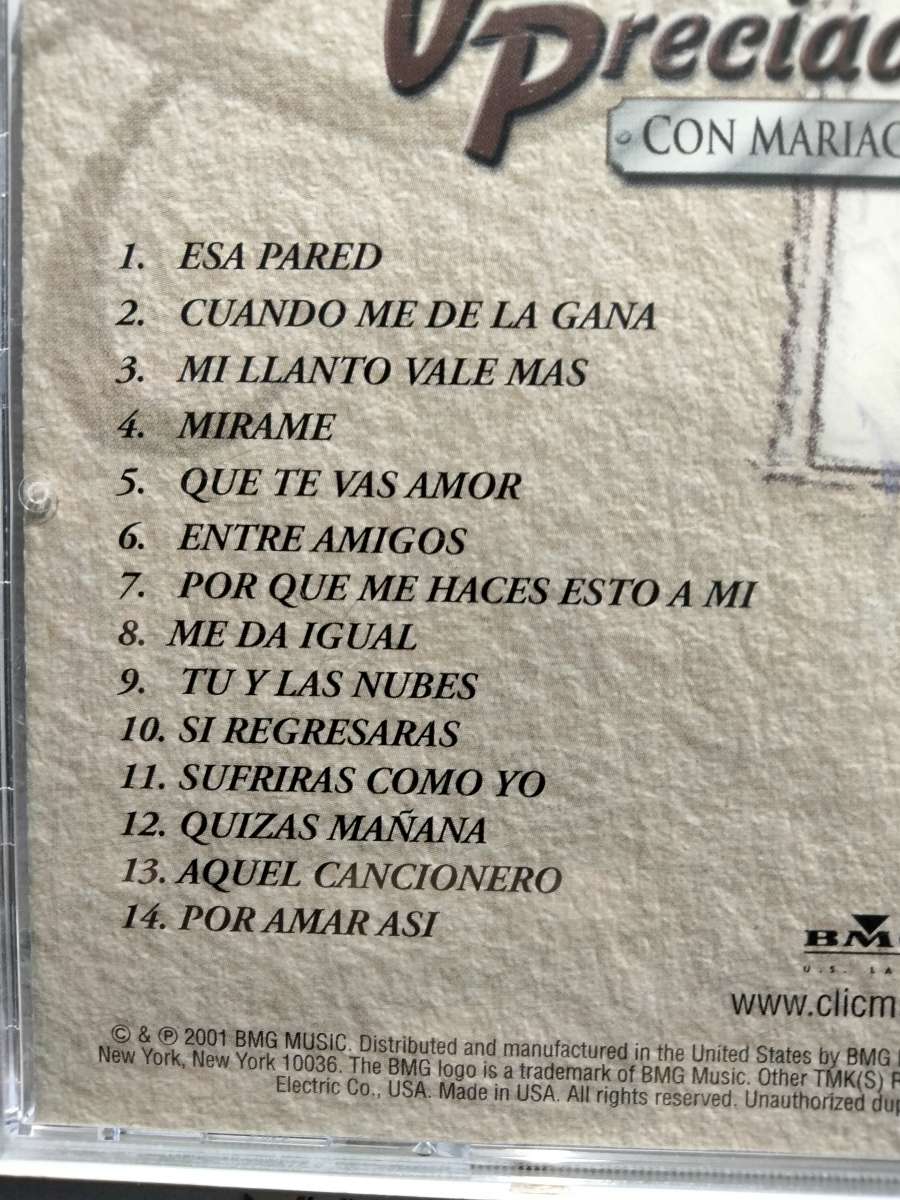JULIO PRECIADO CON MARIACHI CD USADO EN EXC COND