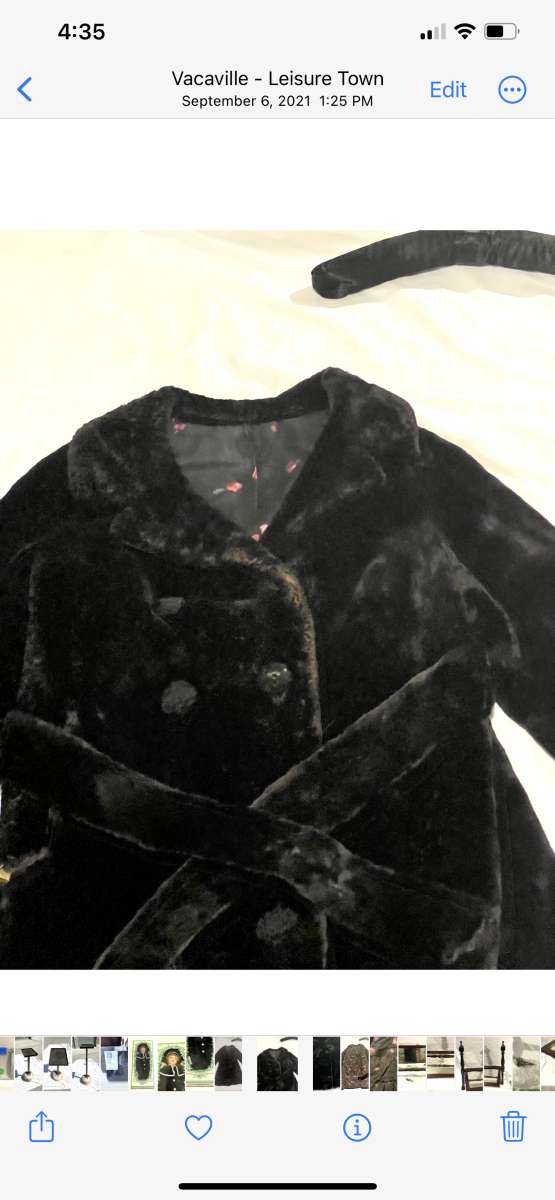 Antique vintage original fur coat