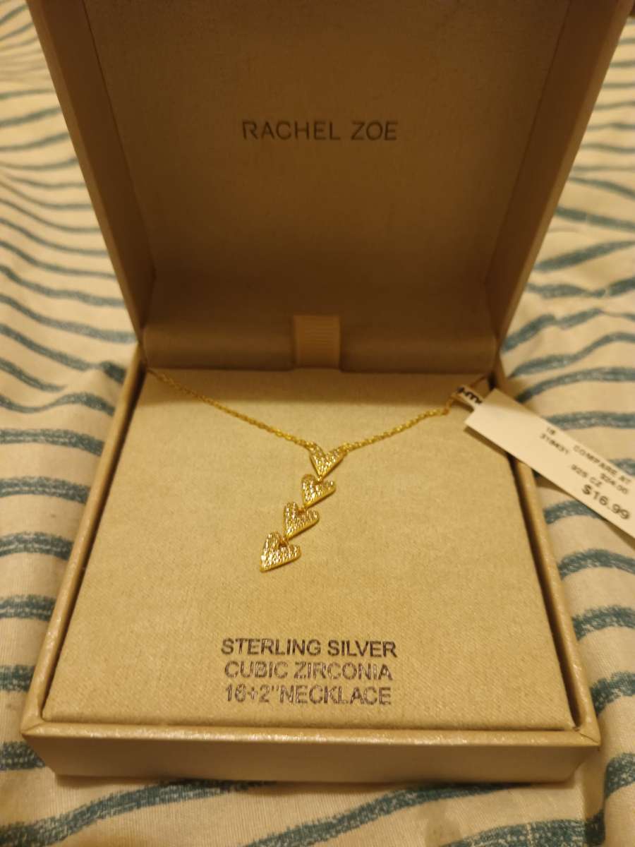 sterling silver necklace hearts chains