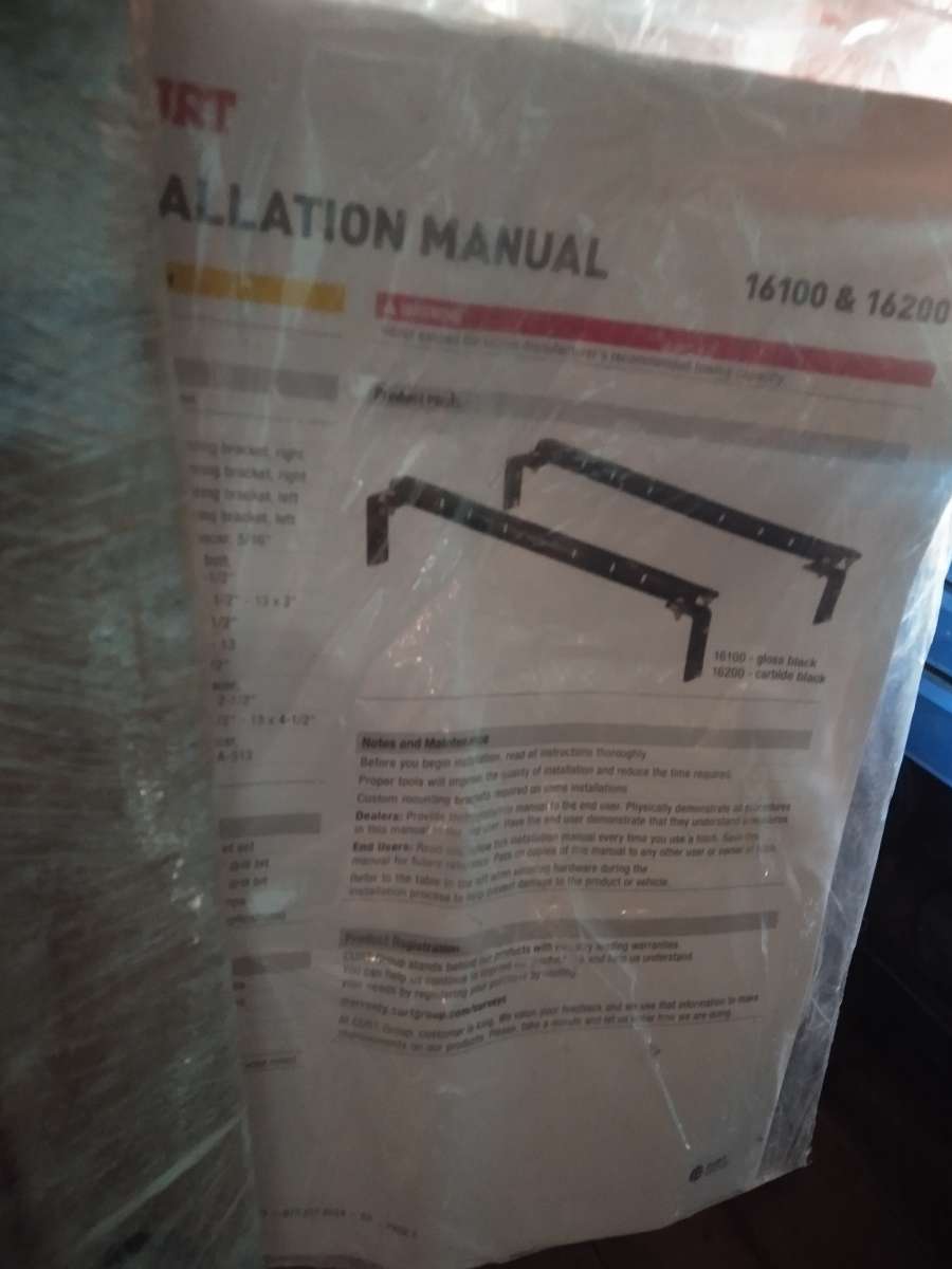 rails with brackets for a fifth wheel brand new