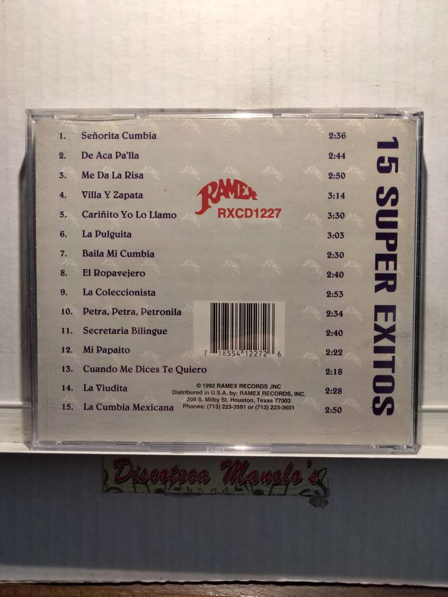 LOS SEPULTUREROS 15 SUPER EXITOS CD USADO EN EXC COND