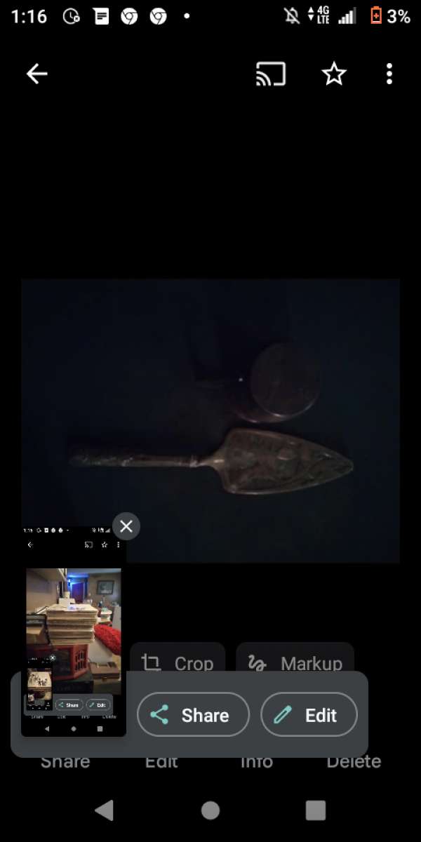 cake cutter plate and coffee cup brass 1847 bros