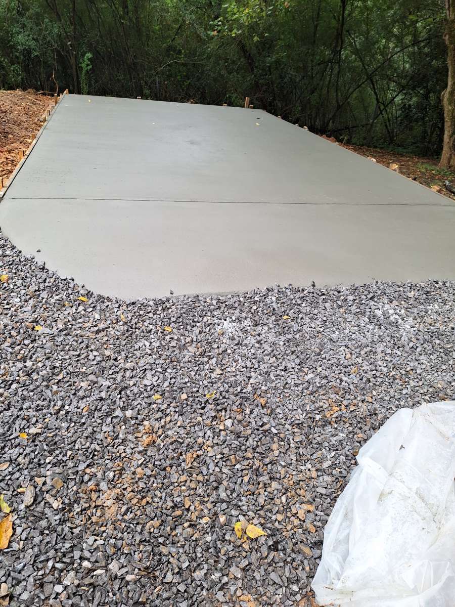 concrete pad