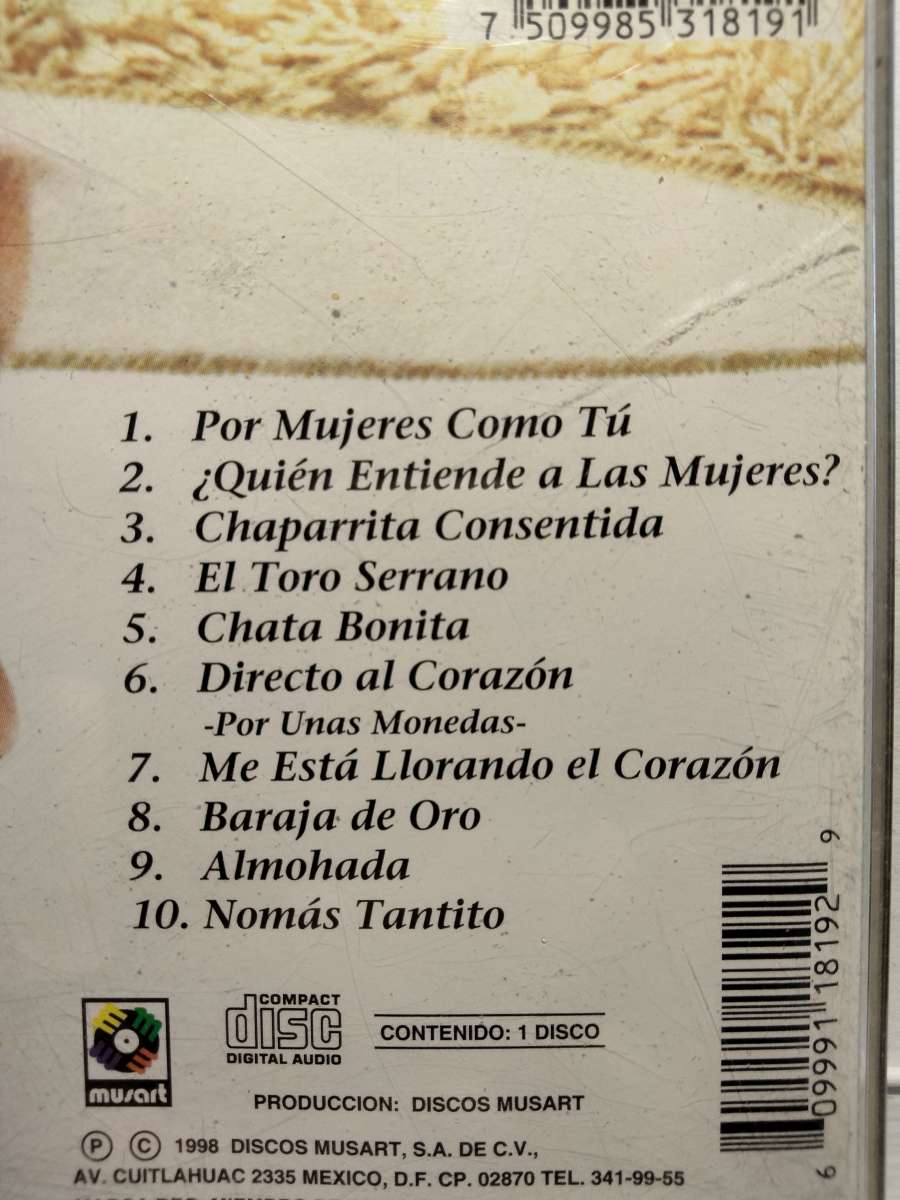 PEPE AGUILAR POR MUJERES COMO TU CD USADO EN EXC COND