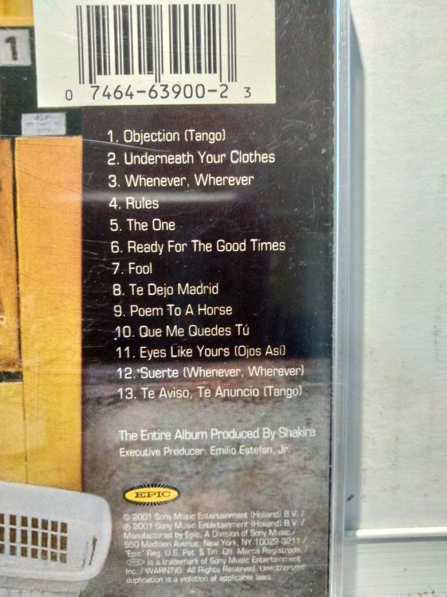 SHAKIRA OK LAUNDRY SERVICE CD USADO EN EXC COND