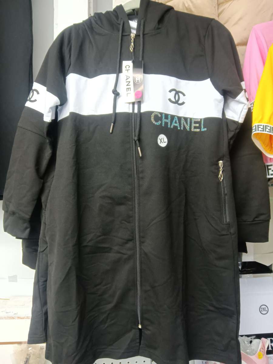 Chanel 3 piece hood pants set