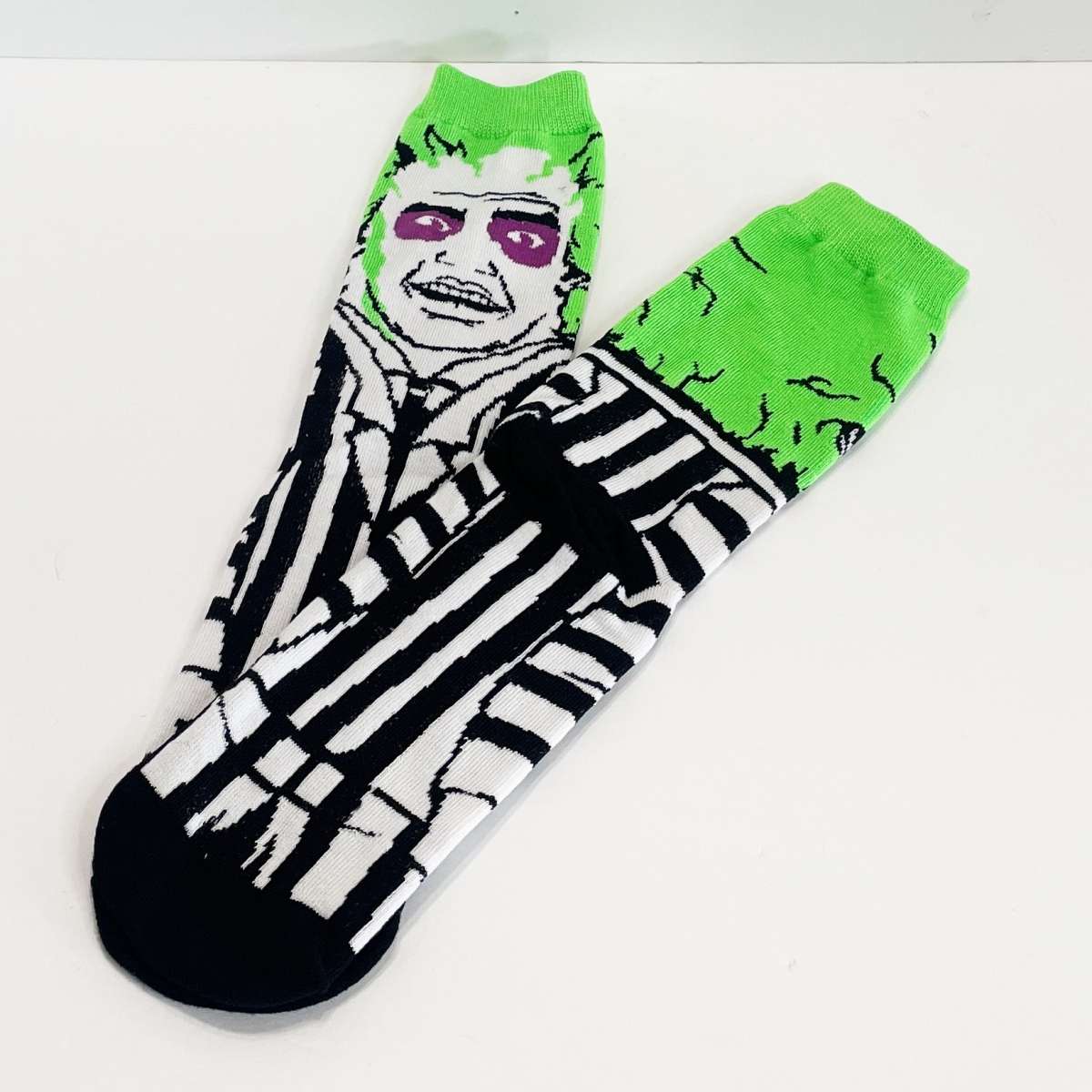 Beetlejuice Character Socks Adult Size NEW