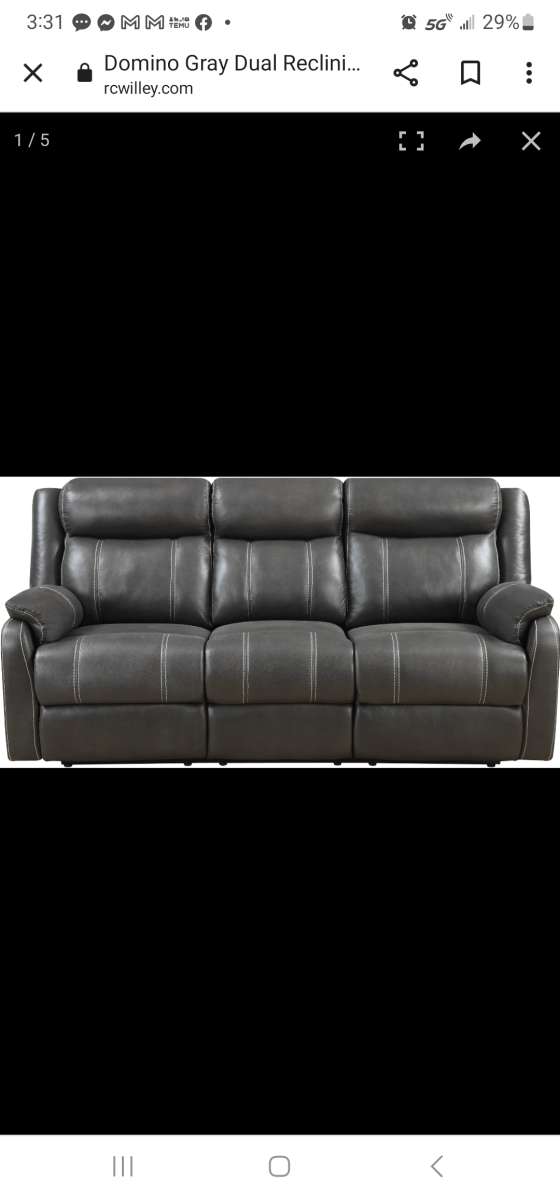 Sofa Recliner and Reclining Rocking Chair