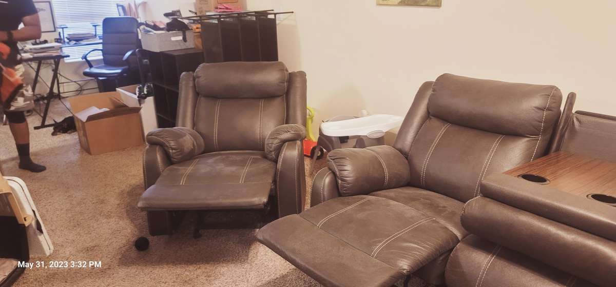Sofa Recliner and Reclining Rocking Chair