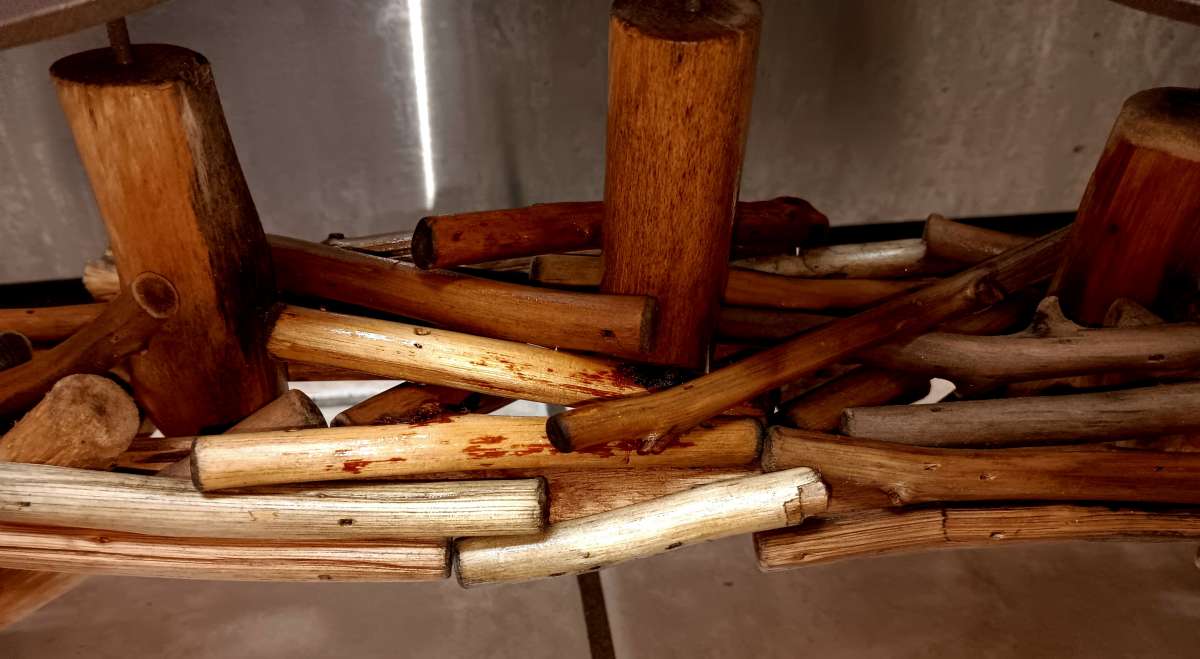 driftwood handcrafted centerpiece candle holder