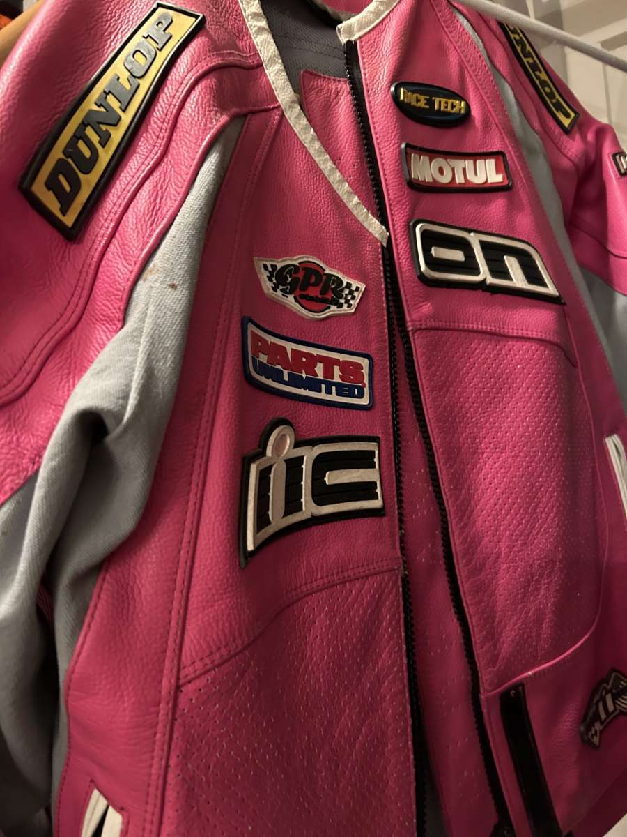 motorcycle helmet and jacket