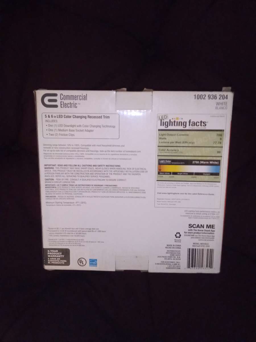 LED COLOR CHANGING RECESSED TRIM