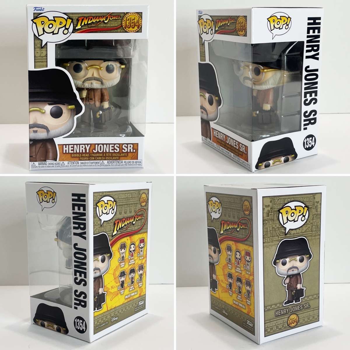 8pc Complete Set Indiana Jones Funko Pops MIB