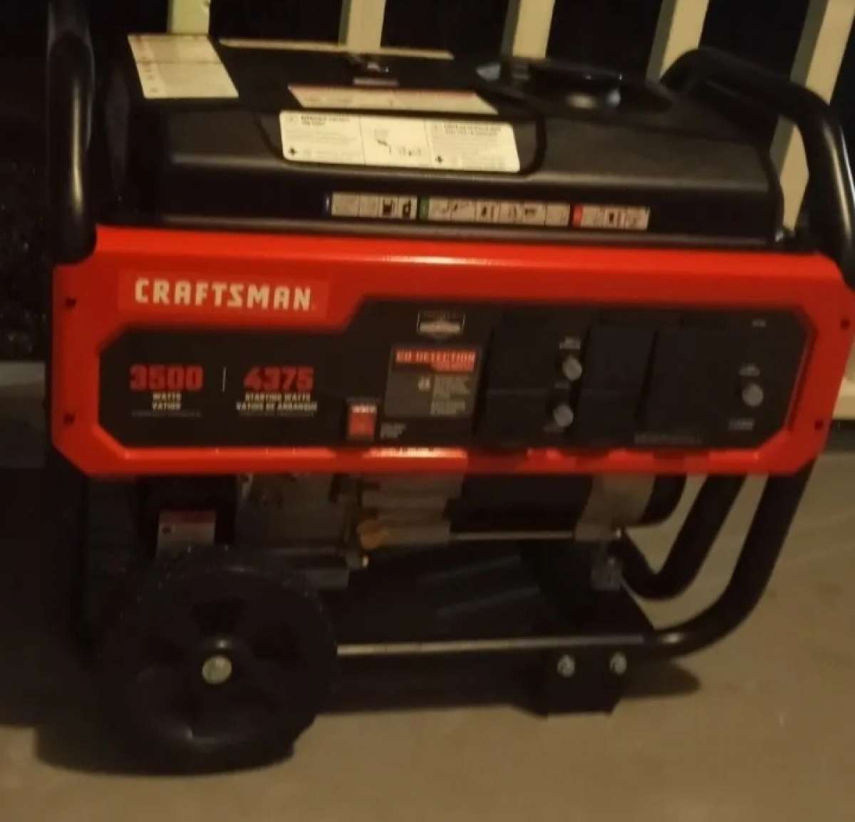 New 3500 Craftsman Portable generator