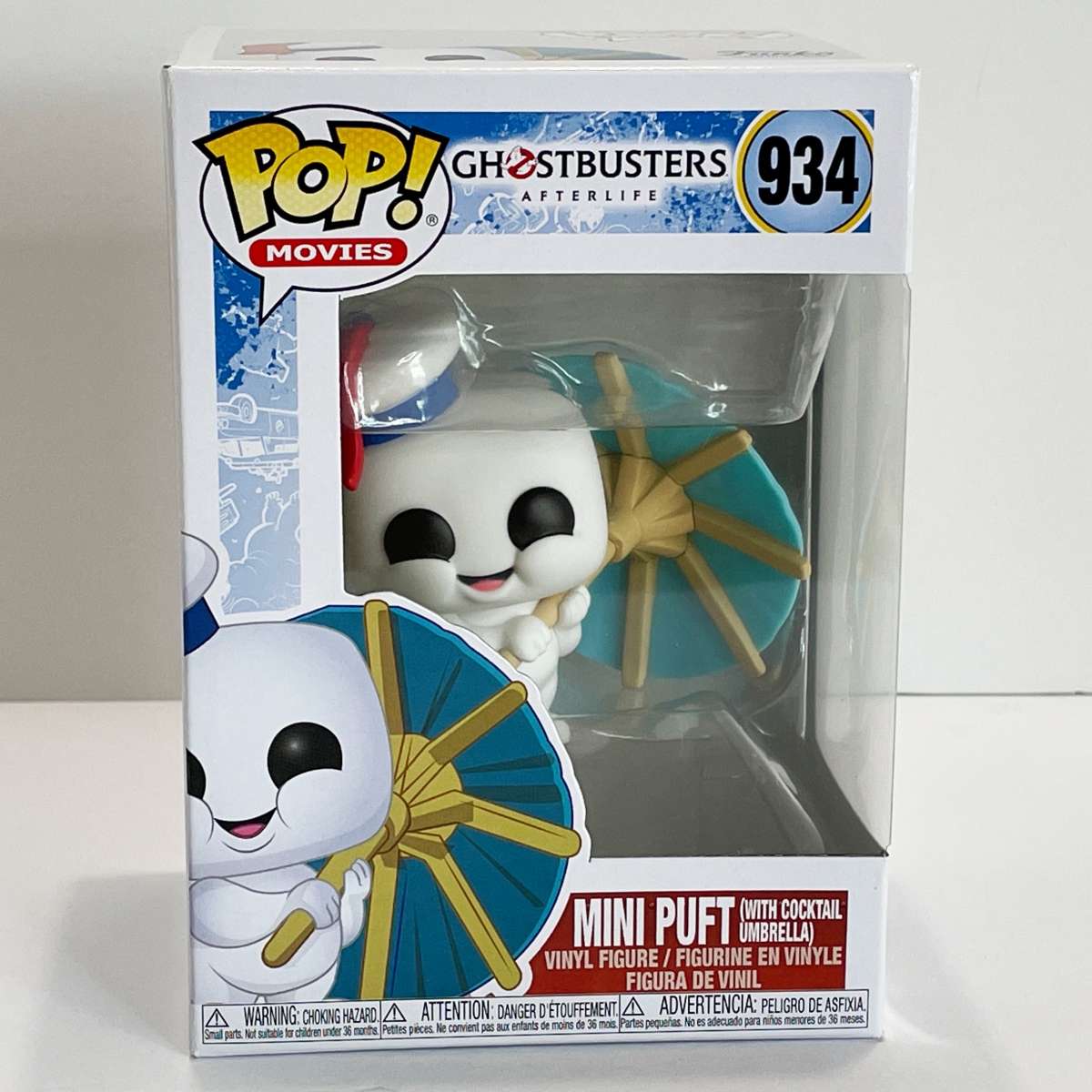 934 Mini Puft w Umbrella Funko Pop Ghostbusters MIB