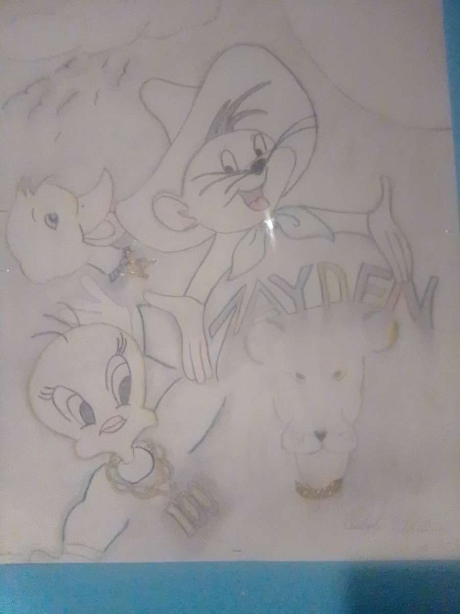 I draw cartoon characters at your choice