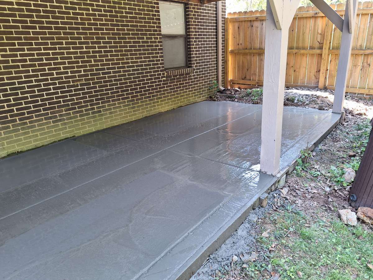 concrete pad
