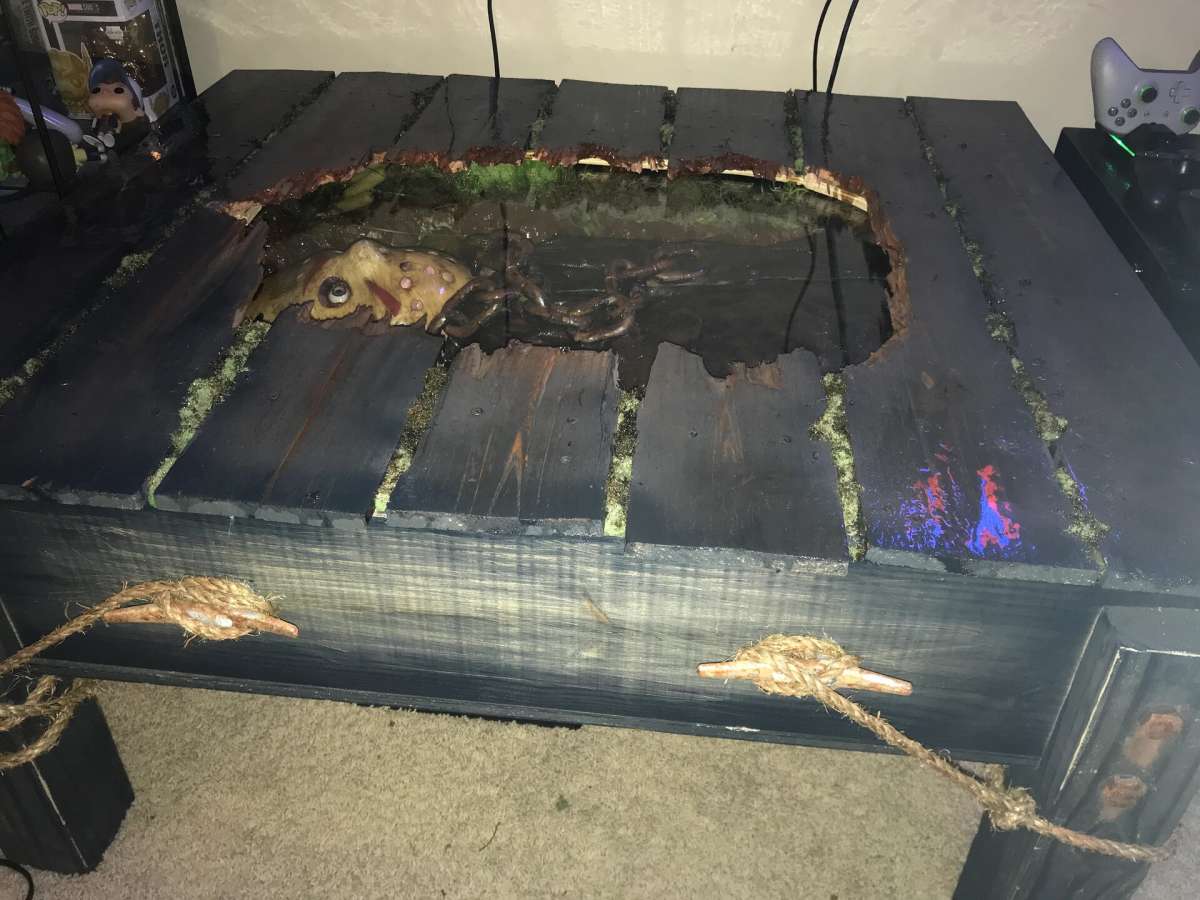 Friday the 13th lights up table