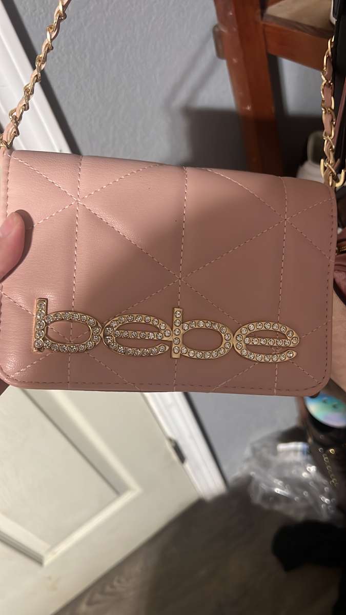 pink adorable Bebe crossbody purse