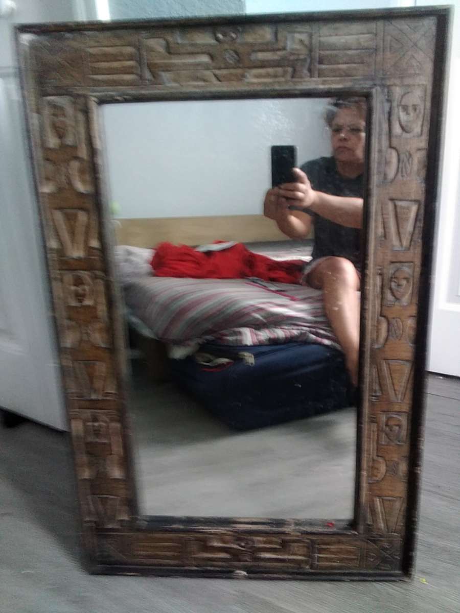 African mirror handcarve