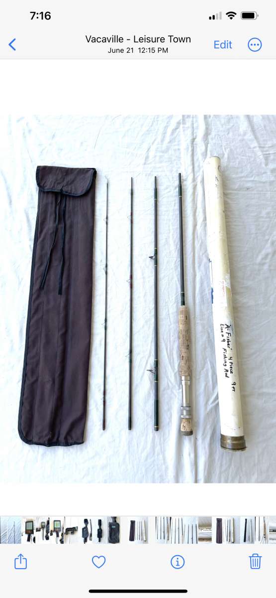 pre owned A Fisher 9ft fly fishing Rod