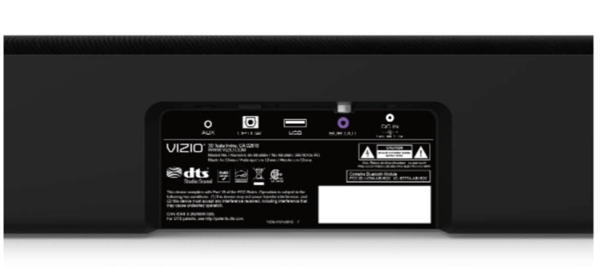 Vizio 28 inch sound bar no remote
