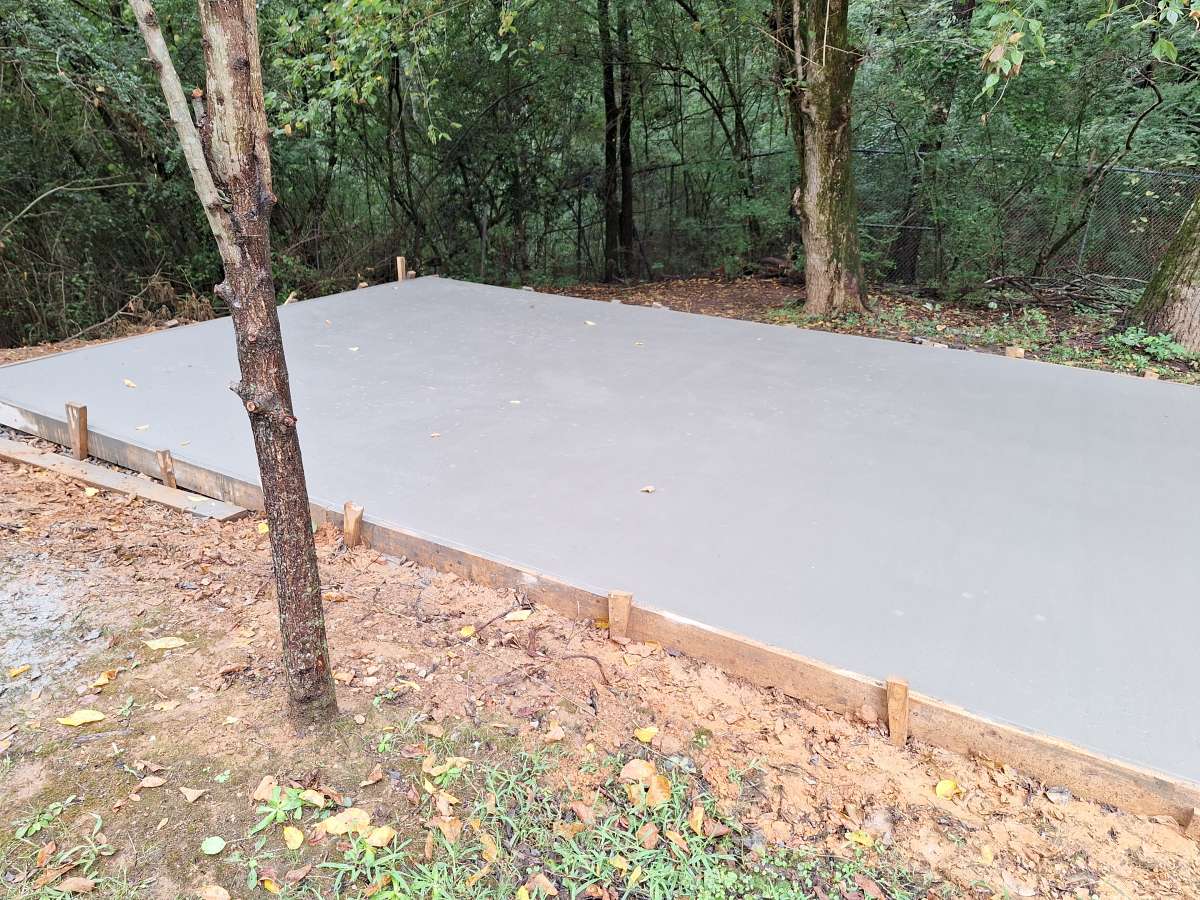 concrete patio