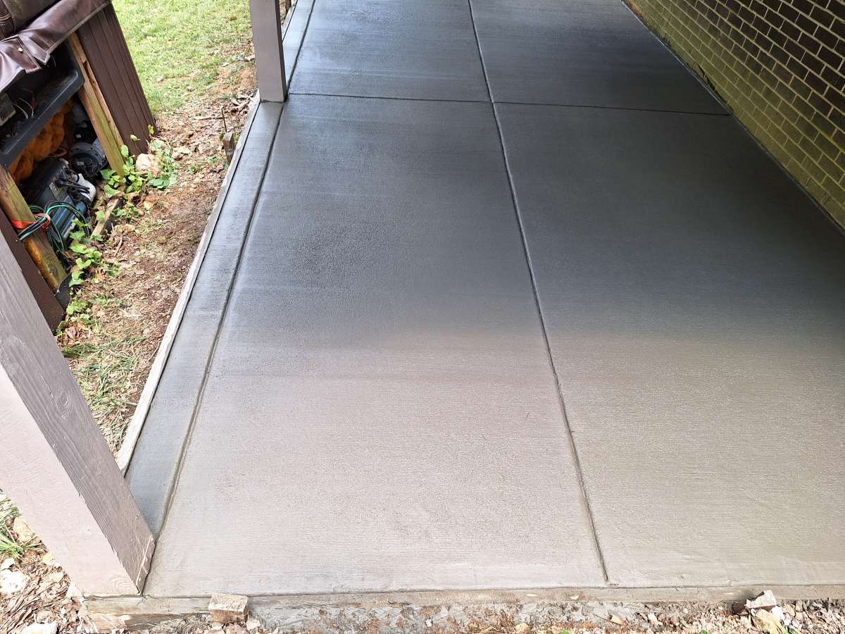 concrete patio