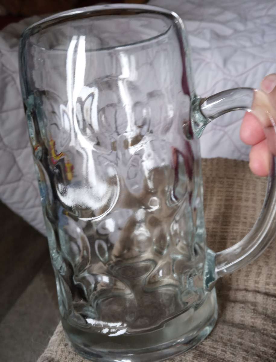 1970s VINTAGE STINE HEAVY GLASS MADE IN GERMANY