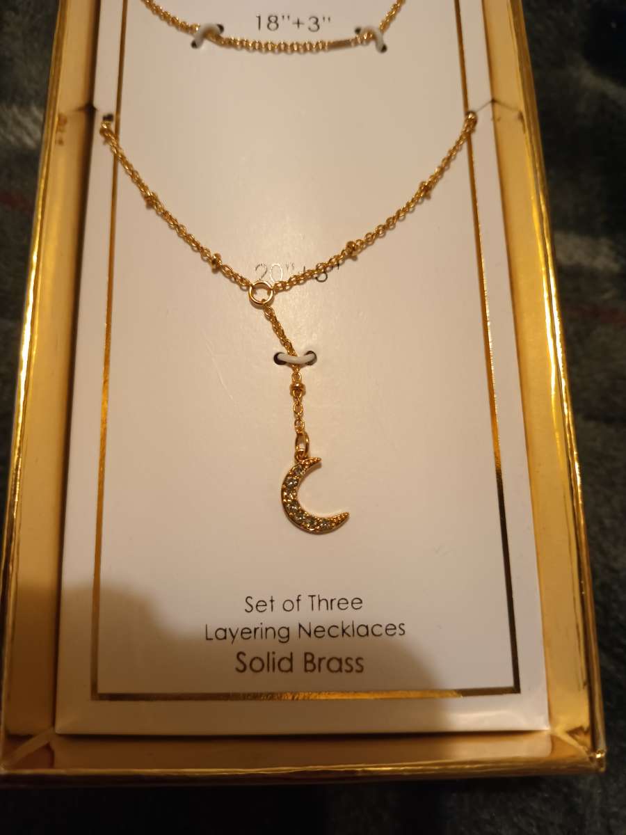 sterling silver threelayer necklace