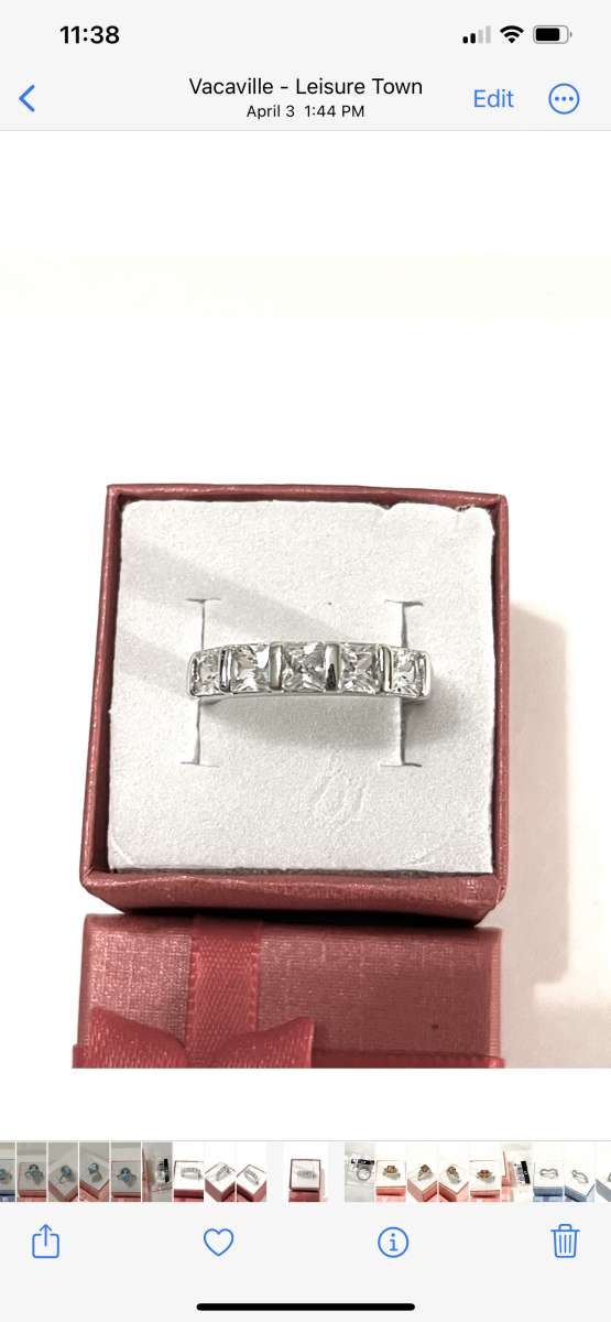 brand new solid silver wedding band size 7