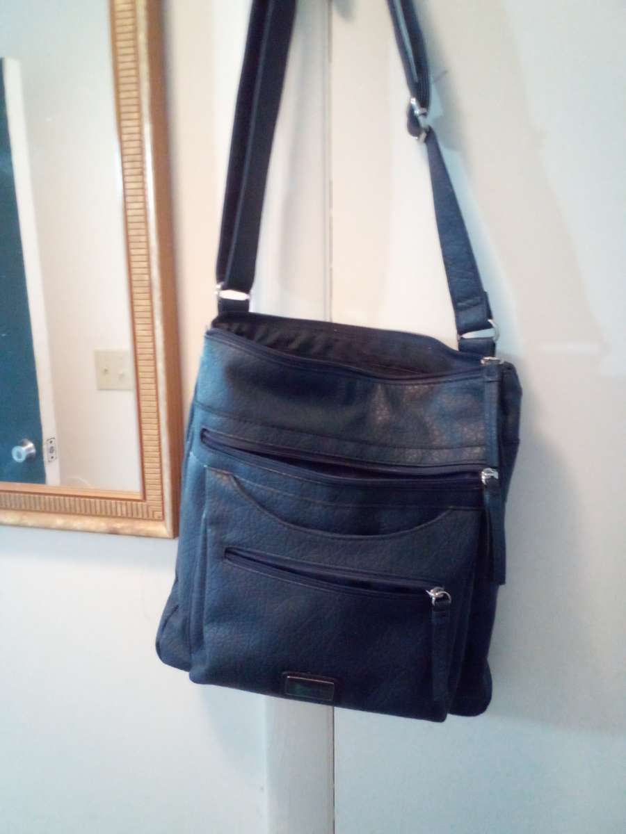 ladies bag blue with pockets