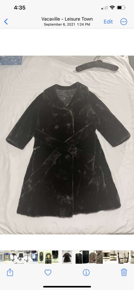 Antique vintage original fur coat