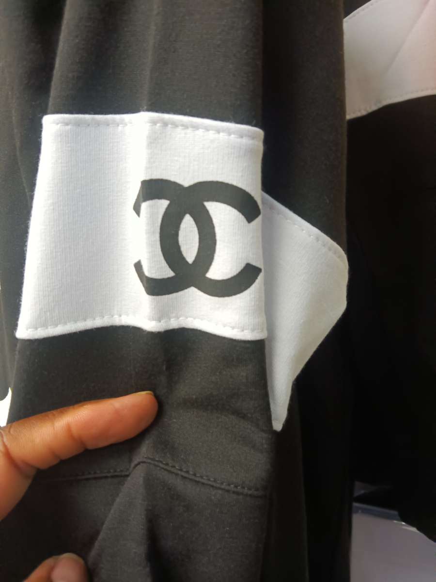 Chanel 3 piece hood pants set