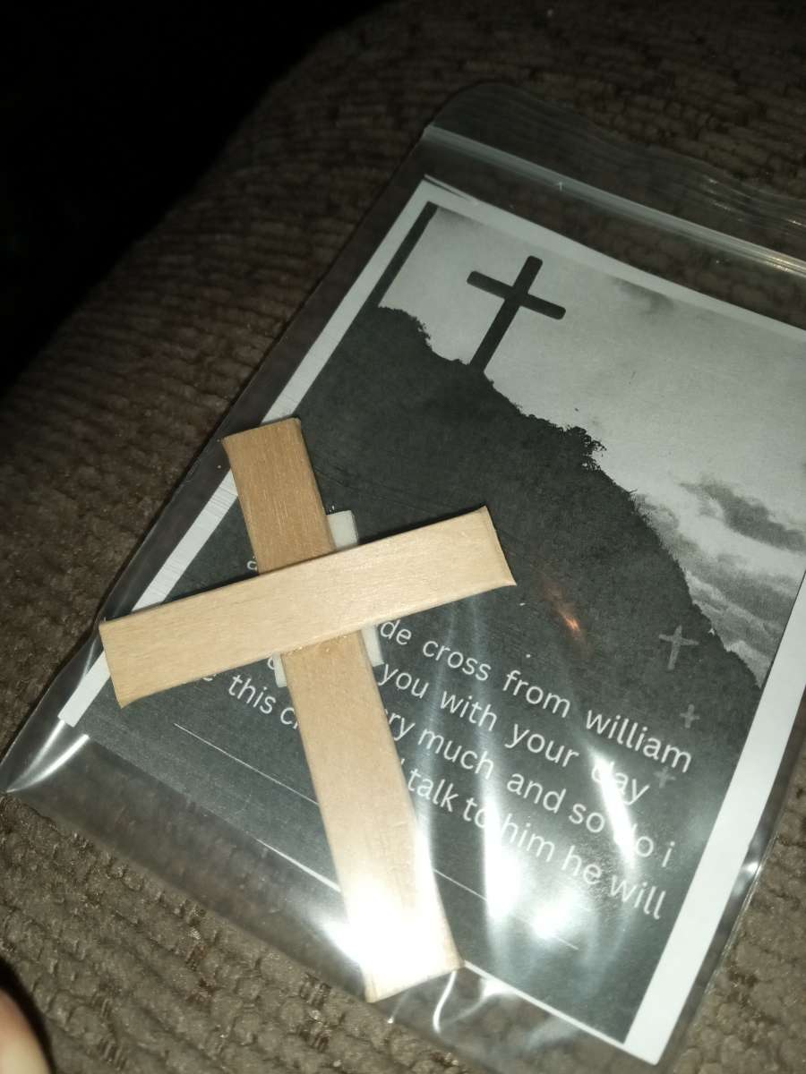 hand made crosses with gods  help