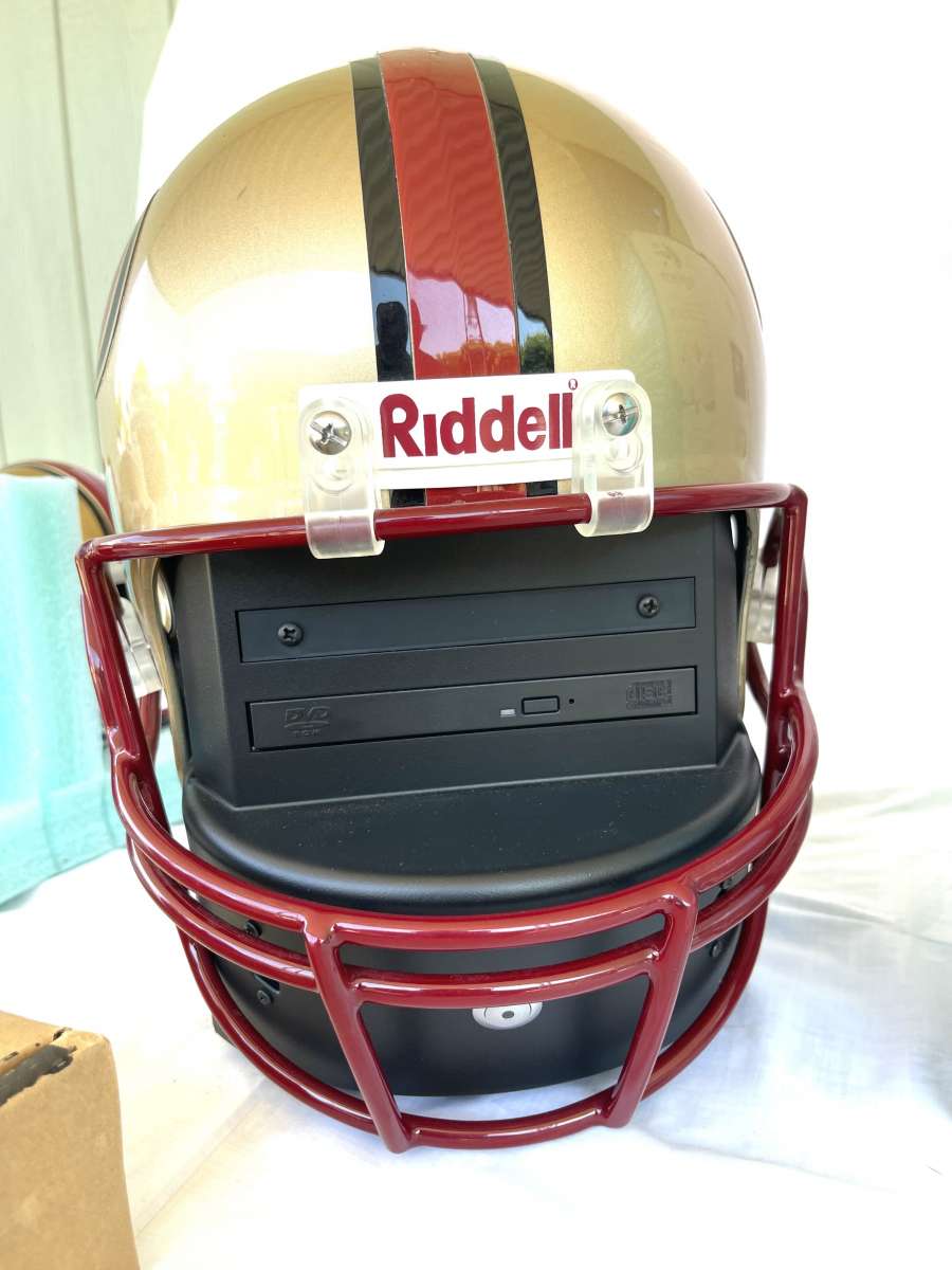 like new 49er Riddell touch down helmet PC computer