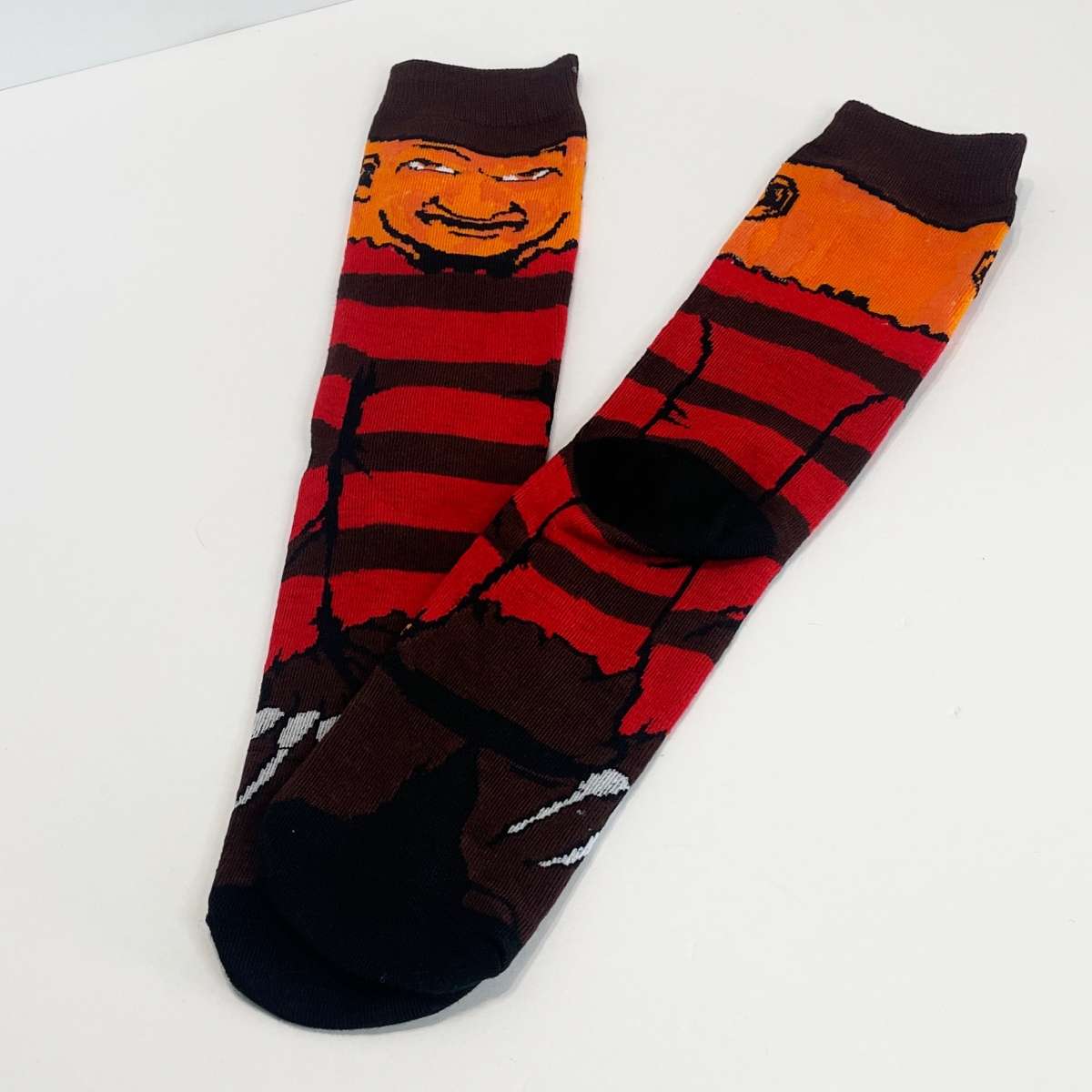 Freddy Krueger Horror Character Socks Adult NEW