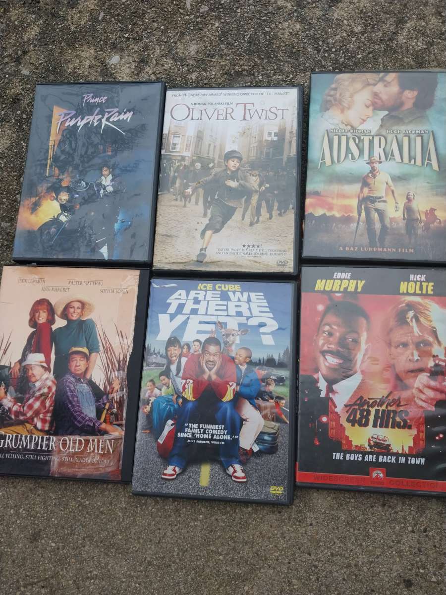 dvds in boxes