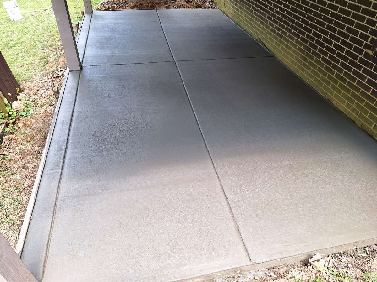 concrete pad
