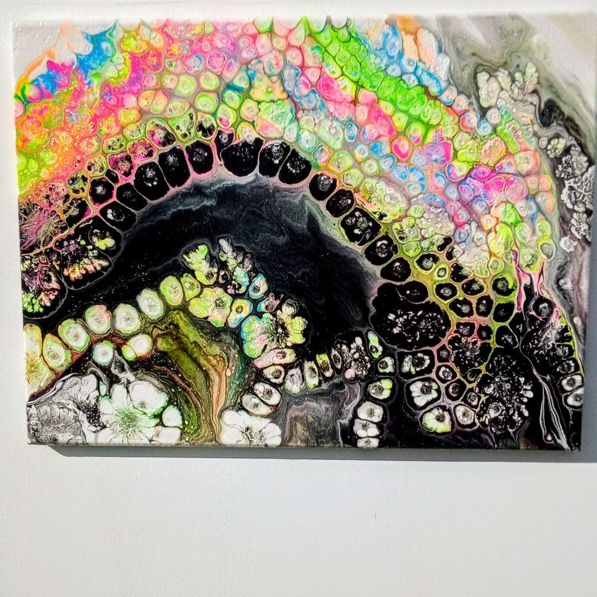 16 x 12 x 1 Acrylic Pour Painting