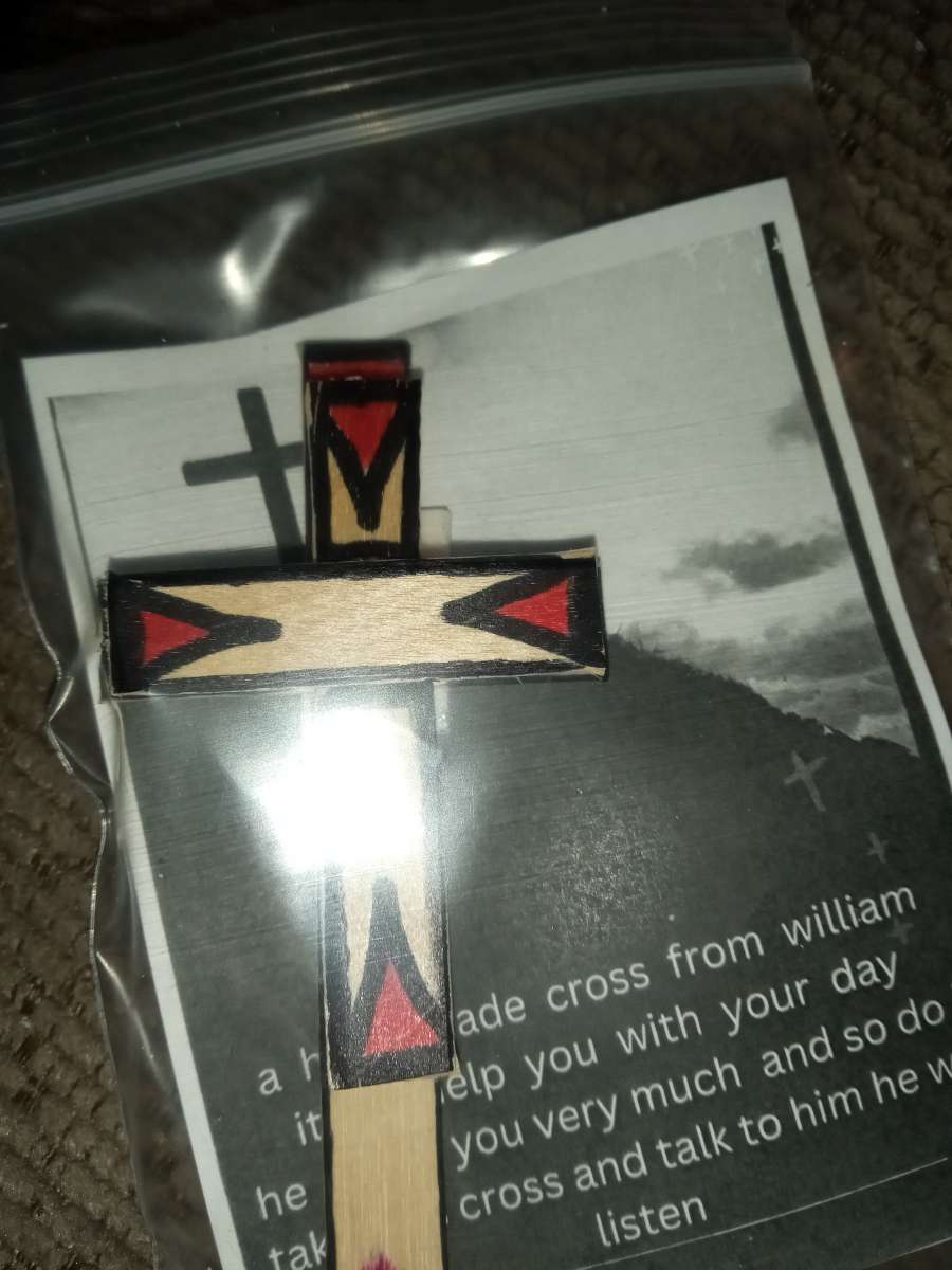 hand made crosses with gods  help
