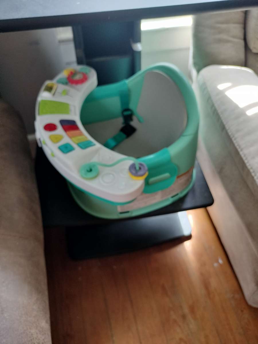 baby clothes chair and swing