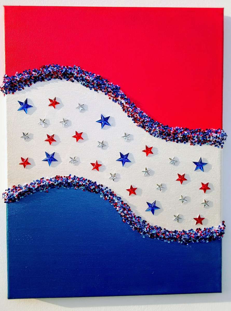 16 x 12 x 1 Acrylic Pour Painting