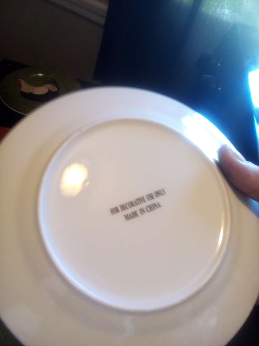 Rooster Plates Decor