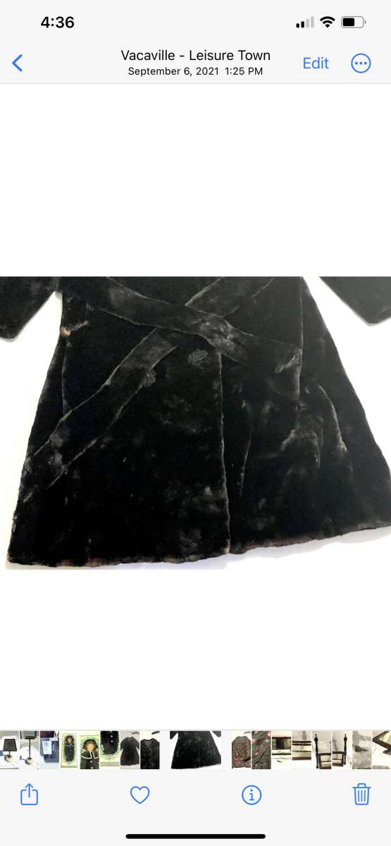 Antique vintage original fur coat