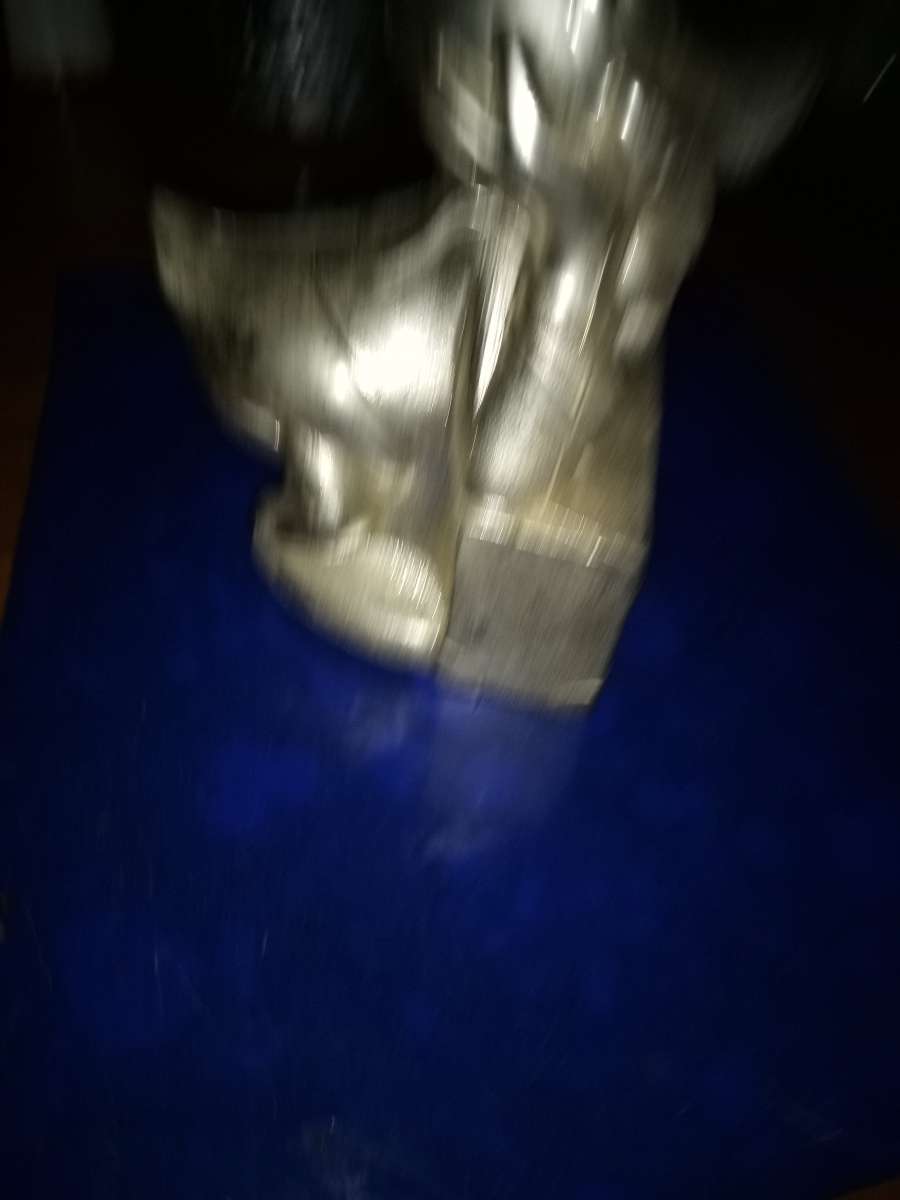 Donald Duck silver plated bank