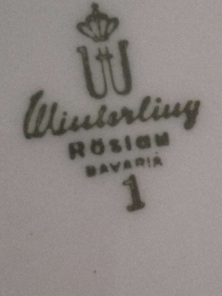 2 Bavarian decorator Plates