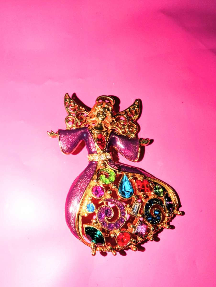 Signed Haskell Angel Brooch