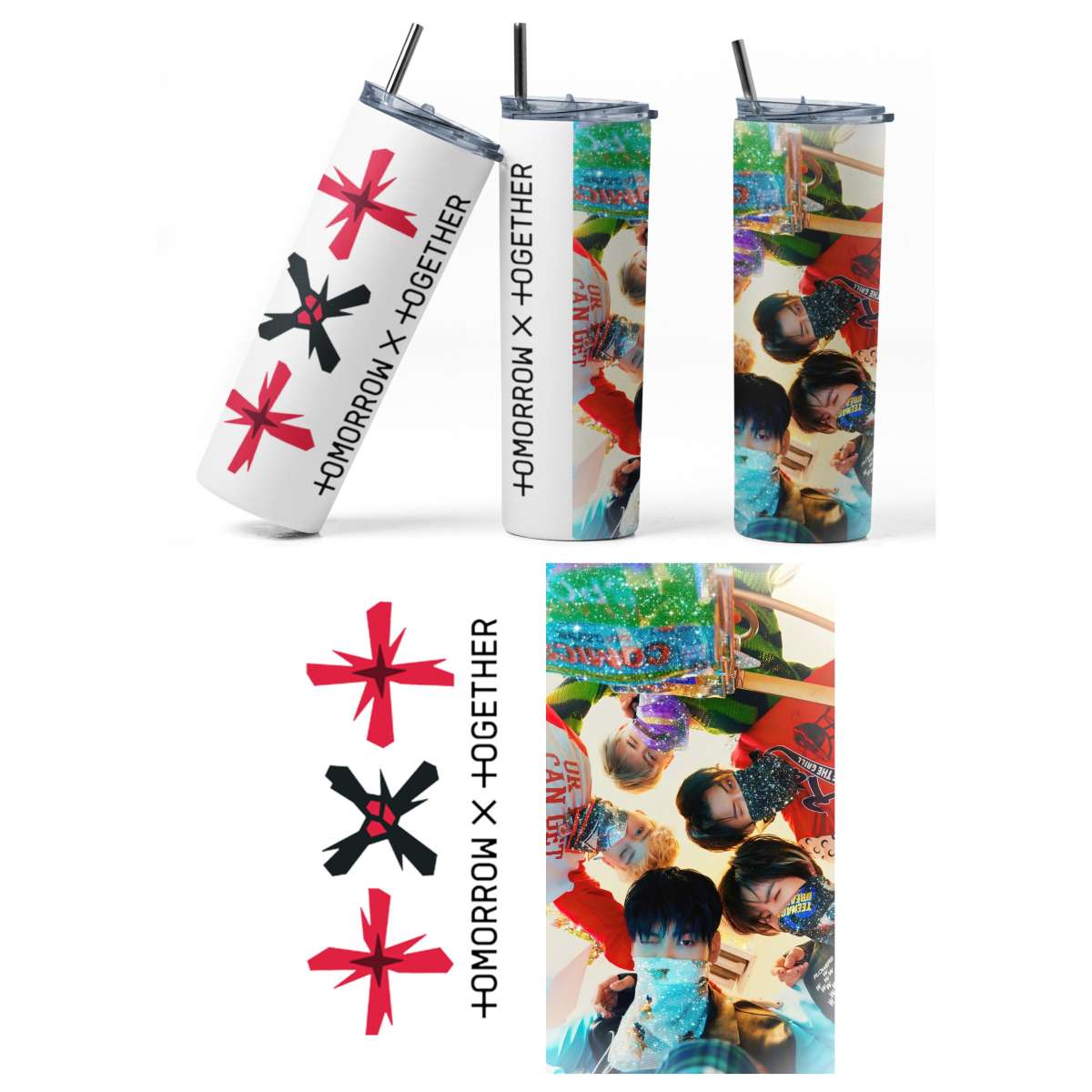 txt kpop 20oz stainless steel tumbler