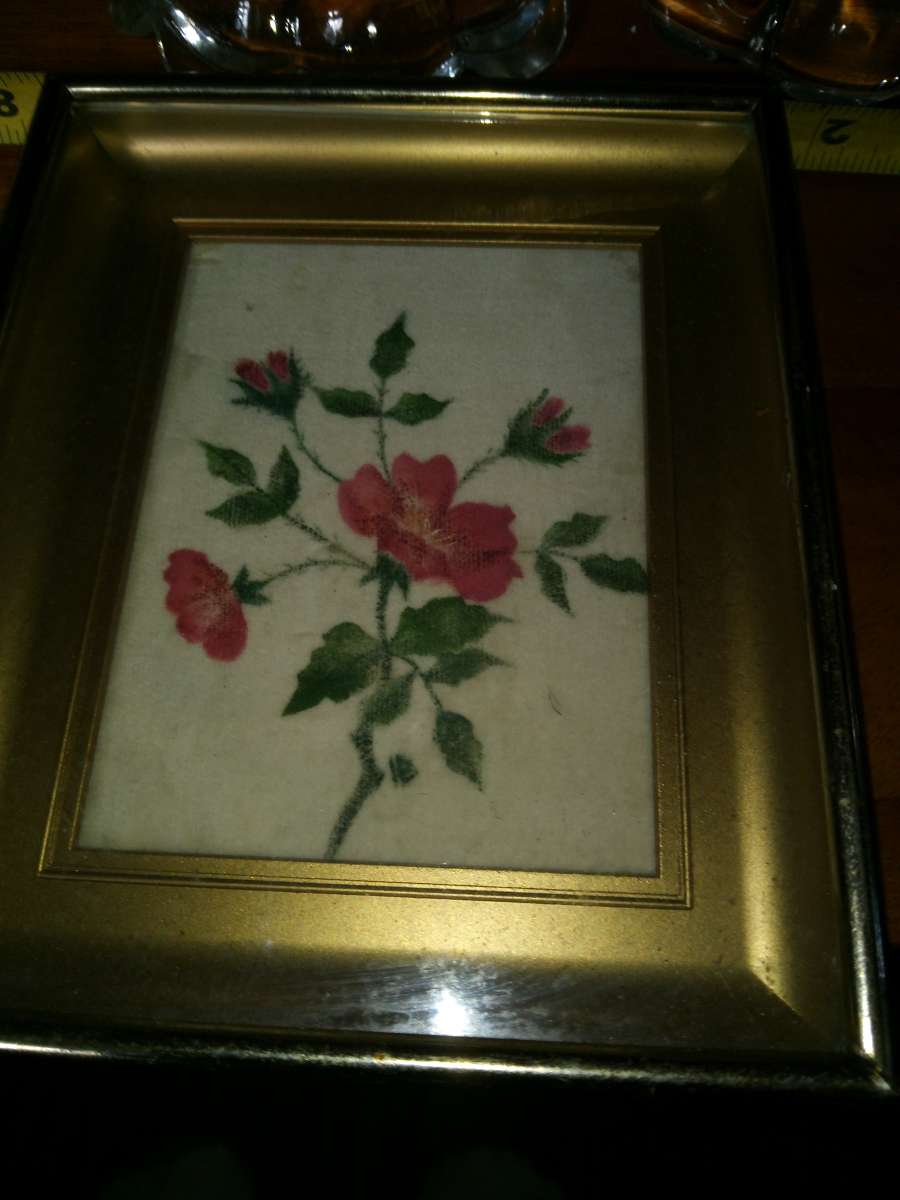 vintage hand painted Floral